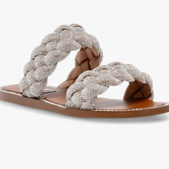 Steve Madden NIB Newbie Rhinestone Slide Sandals NEW IN BOX - Picture 5 of 12